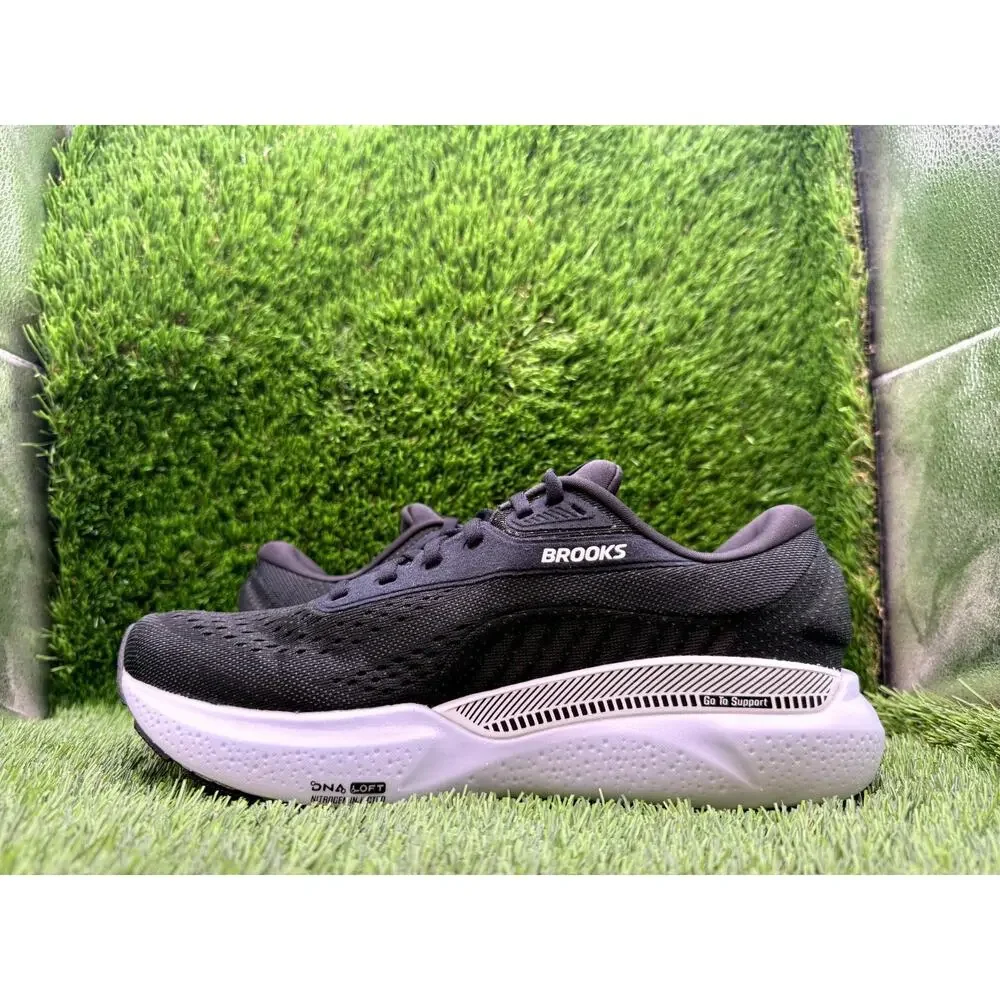 Brooks Adrenaline GTS 24 1104372E087 Athletic Sneaker Men's 8 Black Mesh Running
